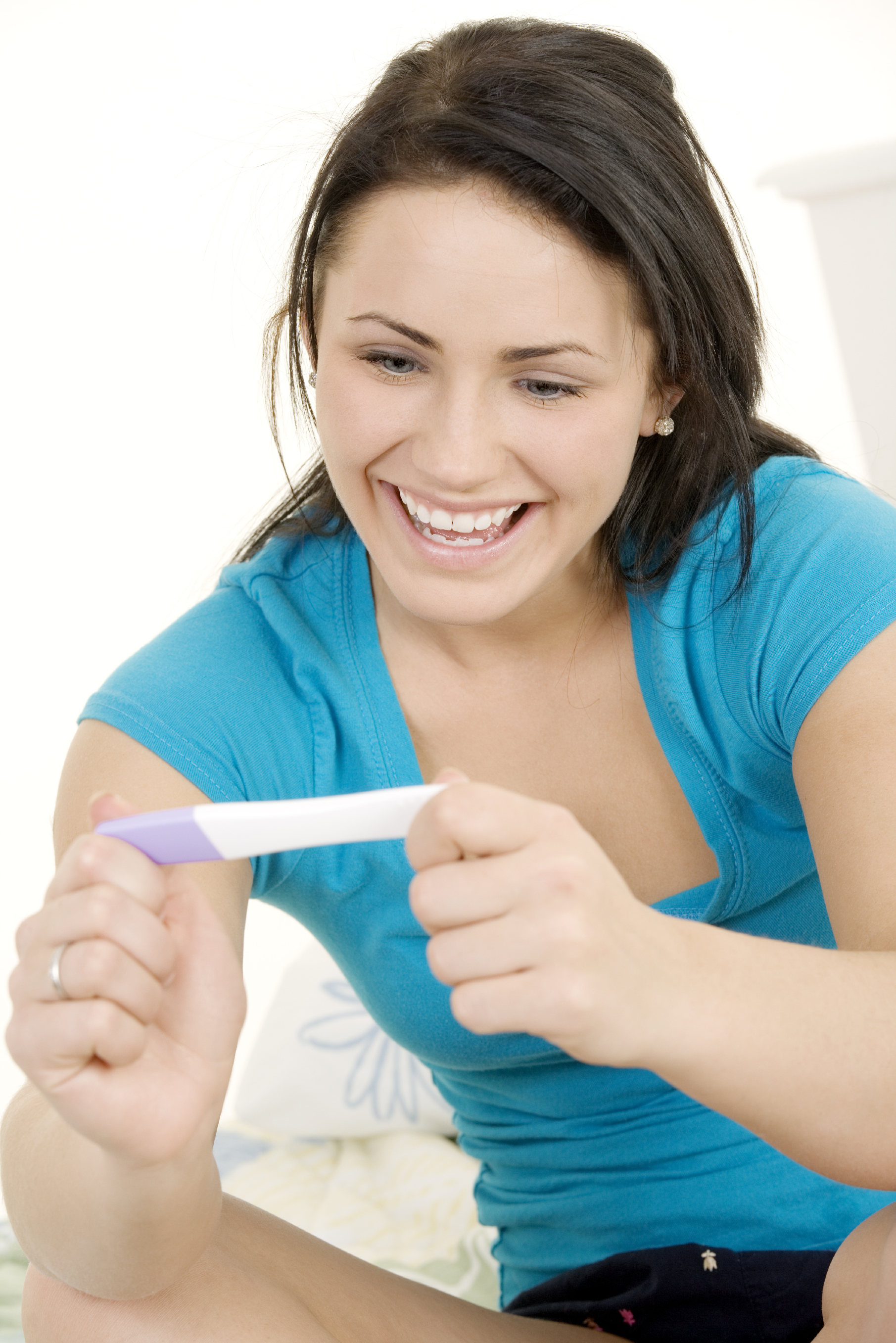 Woman Holding Pregnancy Test Kent